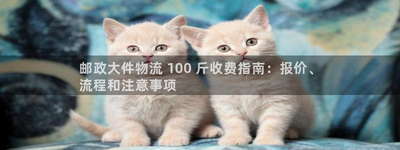 28圈在线预测：邮政大件物流 100