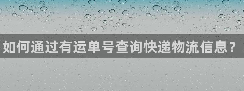 28圈登陆网：如何通过有运单号查询快