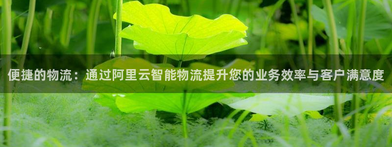 28圈二维码：便捷的物流：通过阿里云